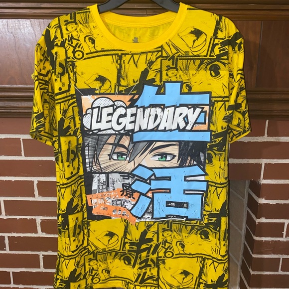 Legendary Yellow Graphic T-Shirt - Picture 1 of 1